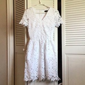 White lace dress